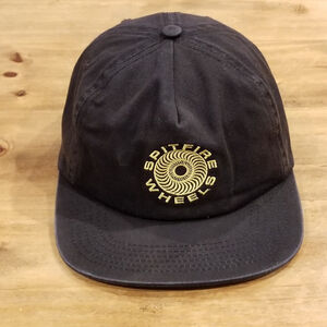 Spitfire Wheels Hat Snapback Black Skater Skateboarding One Size Adjustable